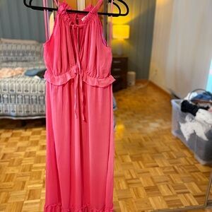 She + Sky Vibrant Pink Dress